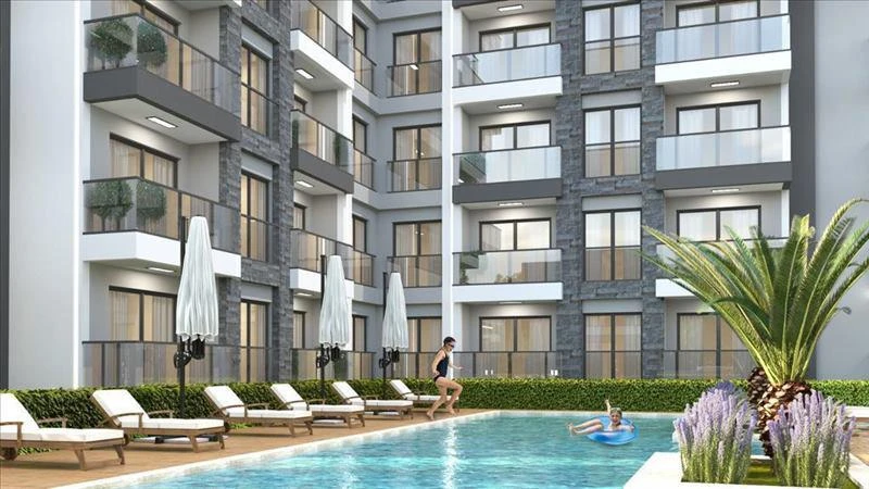 Новая закрытая резиденция с бассейнами, Аксу, Анталия, Турция