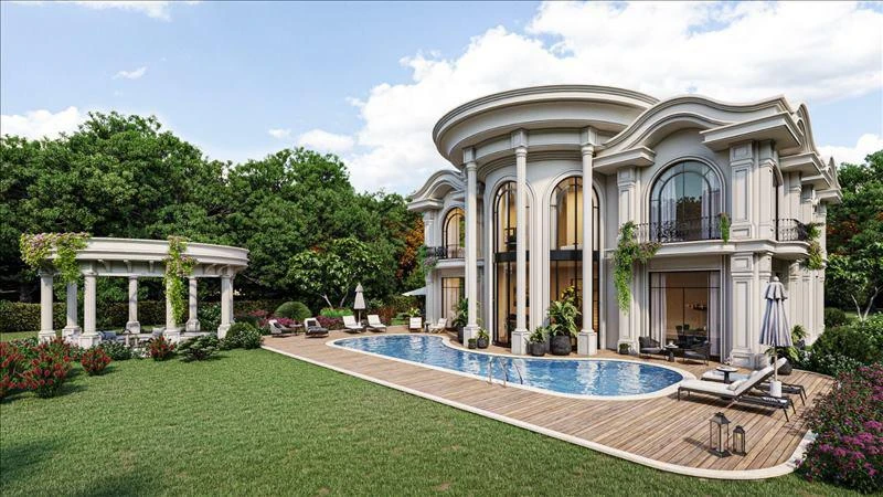 Новый комплекс эксклюзивных вилл с видом на море и бассейнами, Коджаэли, Турция