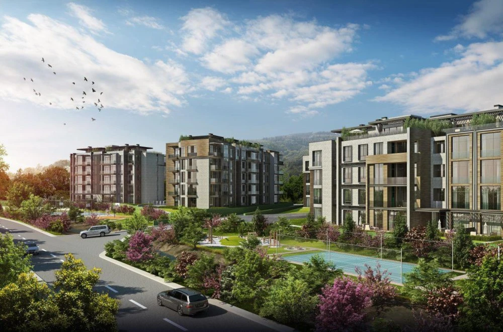 Современный жилой комплекс у леса, в самом зеленом районе города, Стамбул, Турция