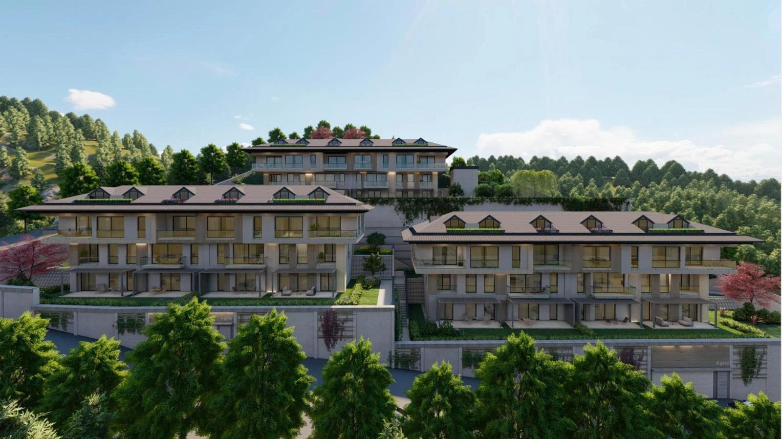 Резиденция с бассейном и фитнес-залом рядом с новым аэропортом, Стамбул, Турция