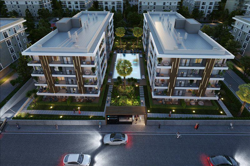 Малоэтажная резиденция с бассейном и зеленой зоной, Измир, Турция