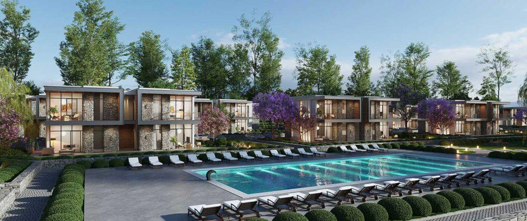 Резиденция с бассейном в 150 метрах от пляжа, Бодрум, Турция