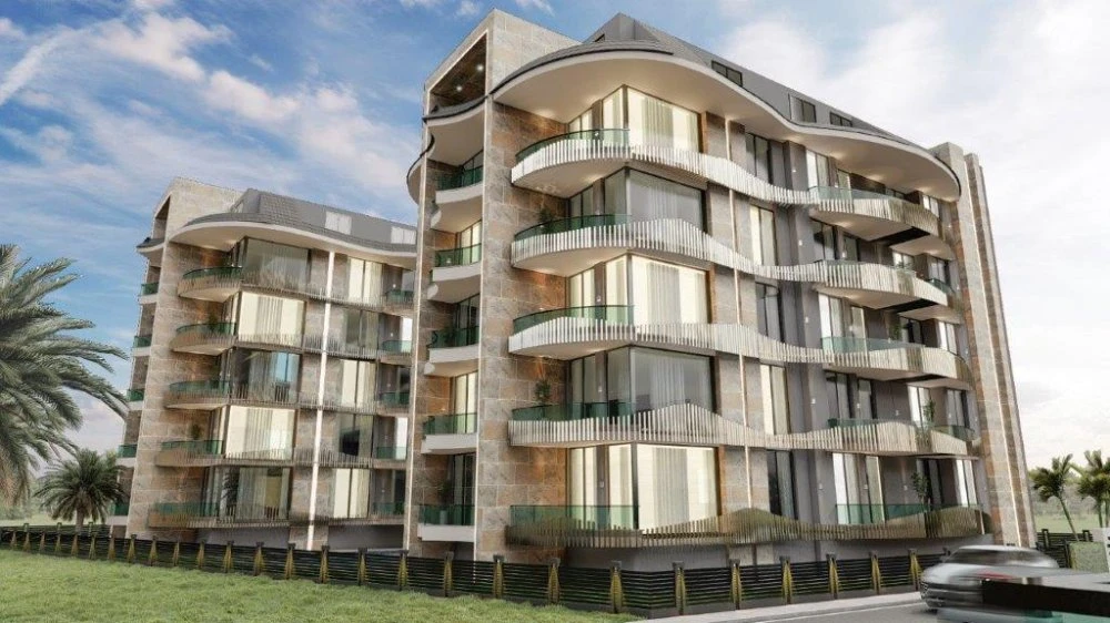 Меблированные апартаменты рядом с пляжем и рестораном, в центре Алании, Турция