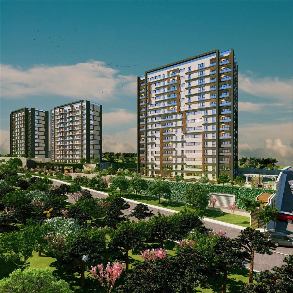 Новые апартаменты с видом на море и лес Айдос, в жилом комплексе с развитой инфраструктурой, Картал, Стамбул, Турция