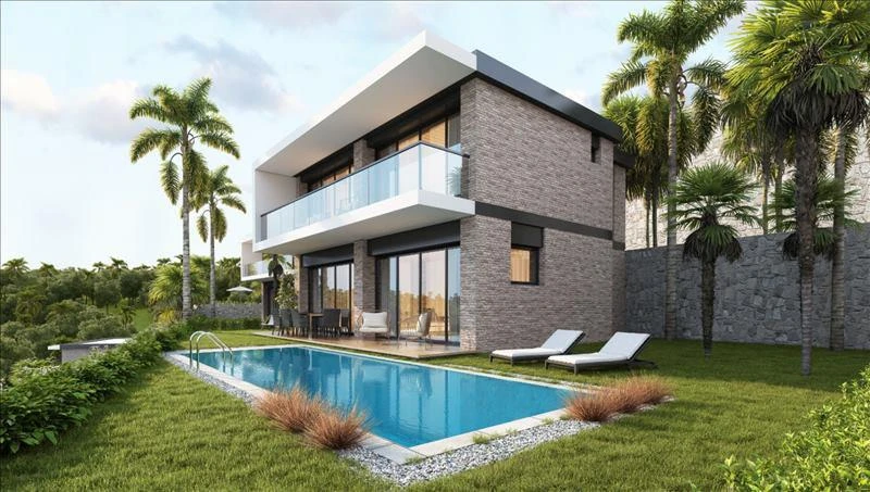 Новый комплекс вилл с бассейнами и садами рядом с пляжем, Бодрум, Турция