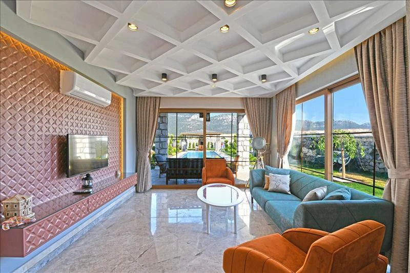 Меблированная вилла с бассейнами и спа-зоной, Калкан, Турция