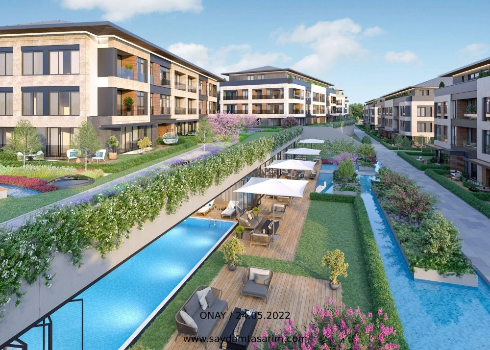 Новая резиденция с бассейном, тренажерным залом и кинотеатром, Стамбул, Турция