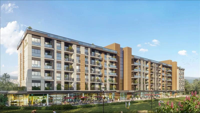 Новая резиденция с бассейнами рядом с аэропортом и автомагистралью, Стамбул, Турция