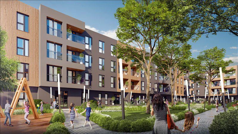 Новая резиденция с садами рядом с автобусной остановкой и центром Дюздже, Турция