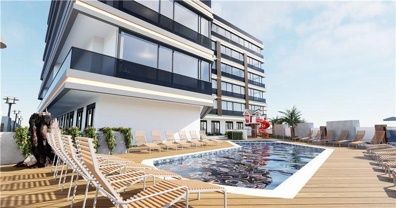 Новая резиденция с бассейном в центре Антальи, Турция