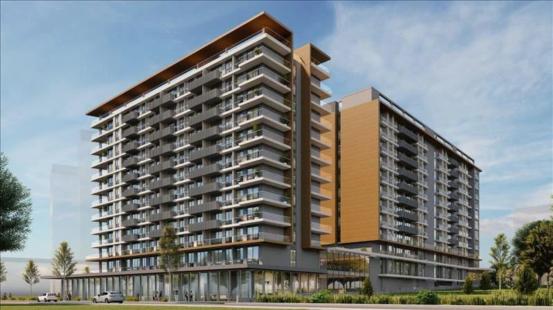 Новая резиденция с бассейном и торговой улицей рядом со станциями метро, Стамбул, Турция