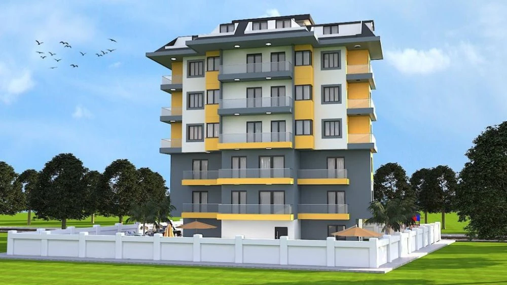 Жилой комплекс в центре города, 950 м до моря, Авсаллар, Турция