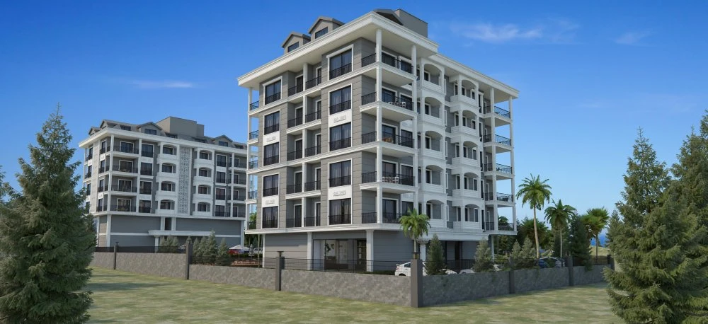 Жилой комплекс с множеством удобств и сервисов, в 200 метрах от пляжа и набережной, Каргыджак, Аланья, Турция