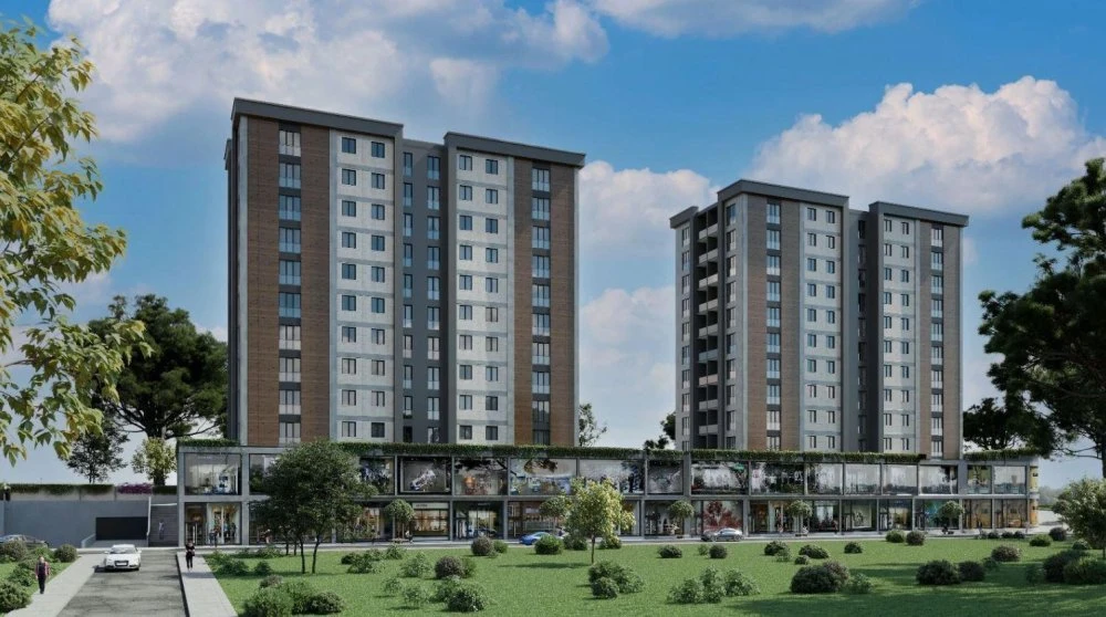 Новая резиденция с бизнес-центром, бассейном и зеленой зоной рядом со станцией метро и центром города, Стамбул, Турция