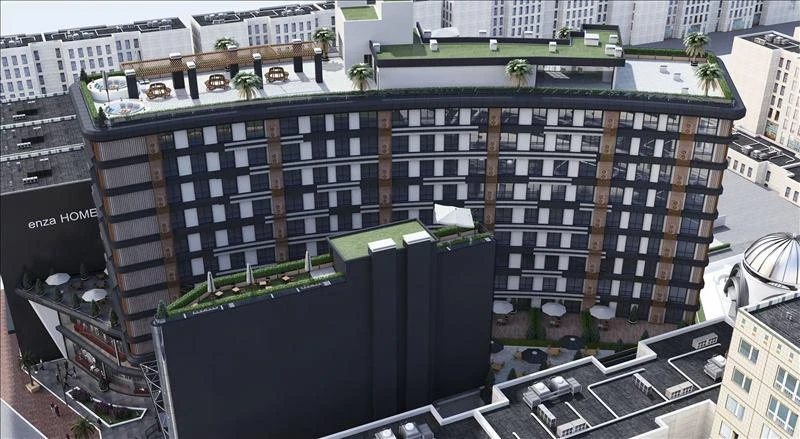 Охраняемая резиденция с бассейном и тренажерным залом рядом со станцией метро, Стамбул, Турция