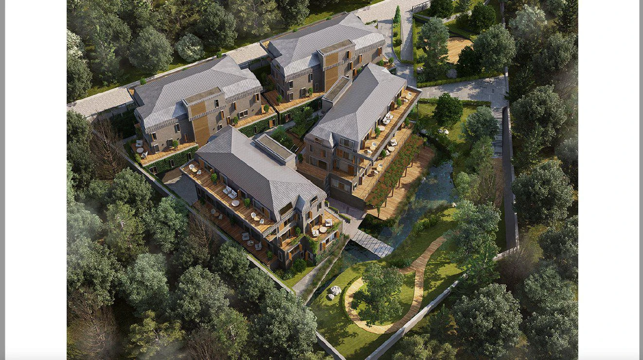 Жилой комплекс с бассейном, садом, небольшими озерами, в тихом районе, Ускюдар, Стамбул, Турция