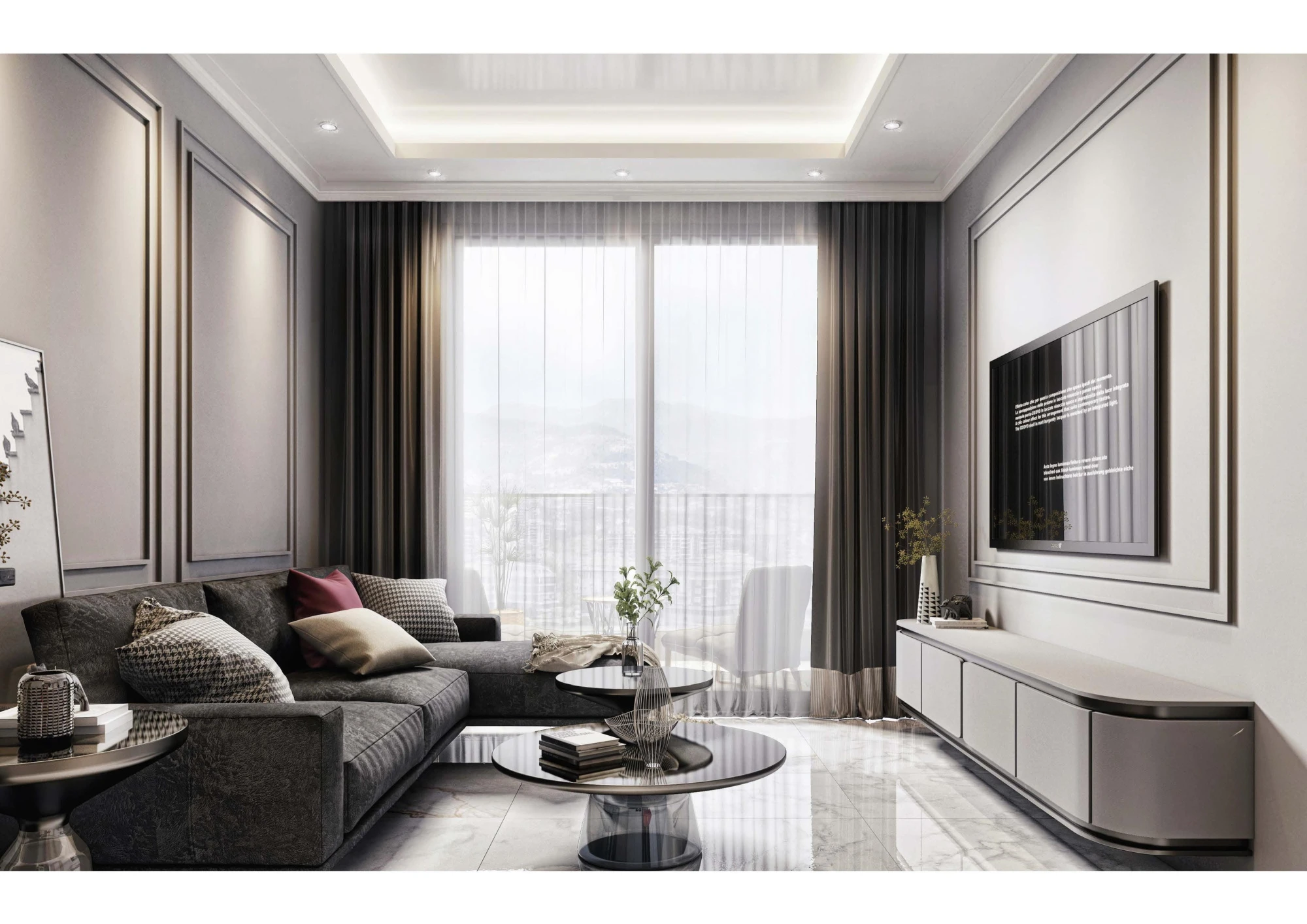 Новая резиденция с бассейном и фитнес-залом недалеко от моря, Оба, Турция