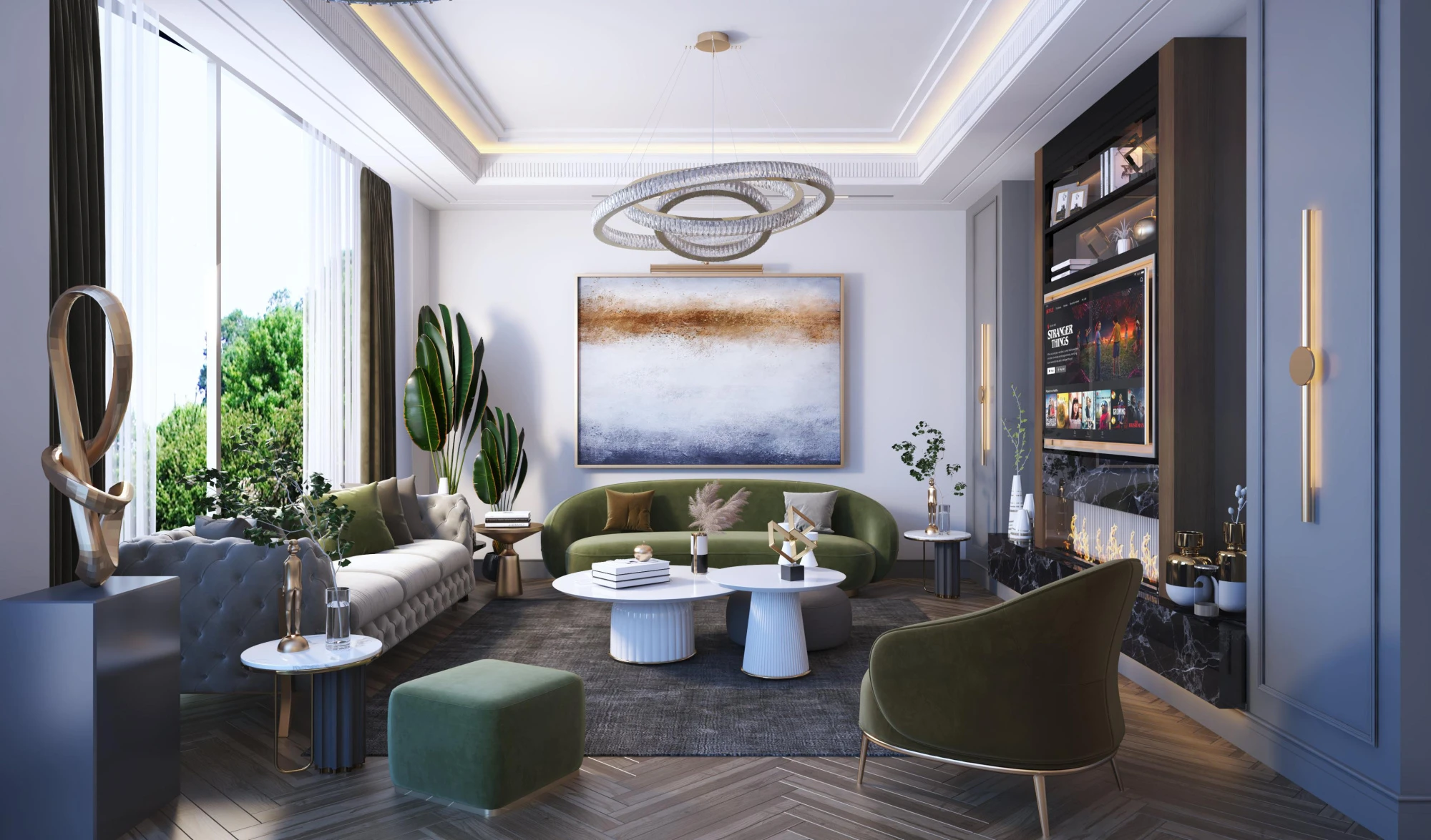 Новая малоэтажная резиденция с бассейнами, зелеными зонами и детскими площадками, Коджаэли, Турция