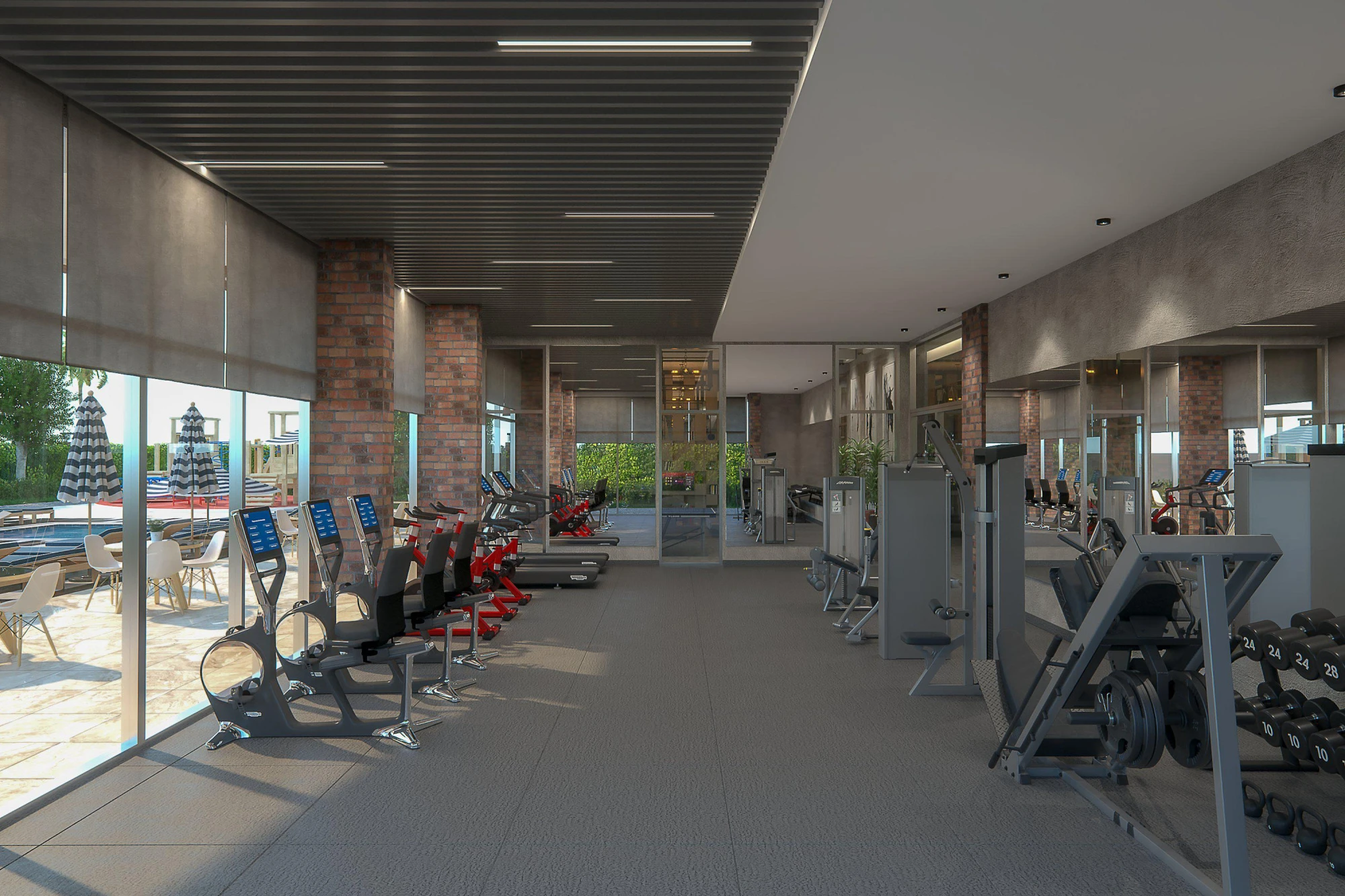 Жилой комплекс с бассейном, тренажерным залом и зоной барбекю, 300 метров до моря, Махмутлар, Турция