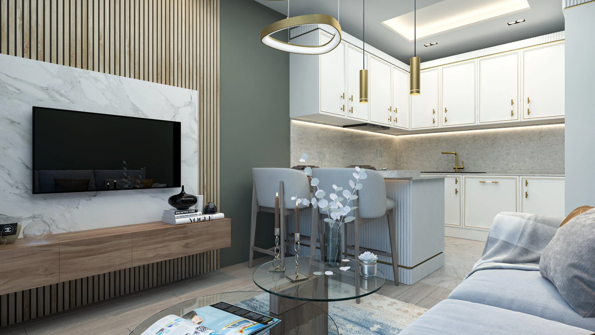 Жилой комплекс со спортивными площадками и различными удобствами, 1,5 км дом моря, Мезитли, Мерсин, Турция