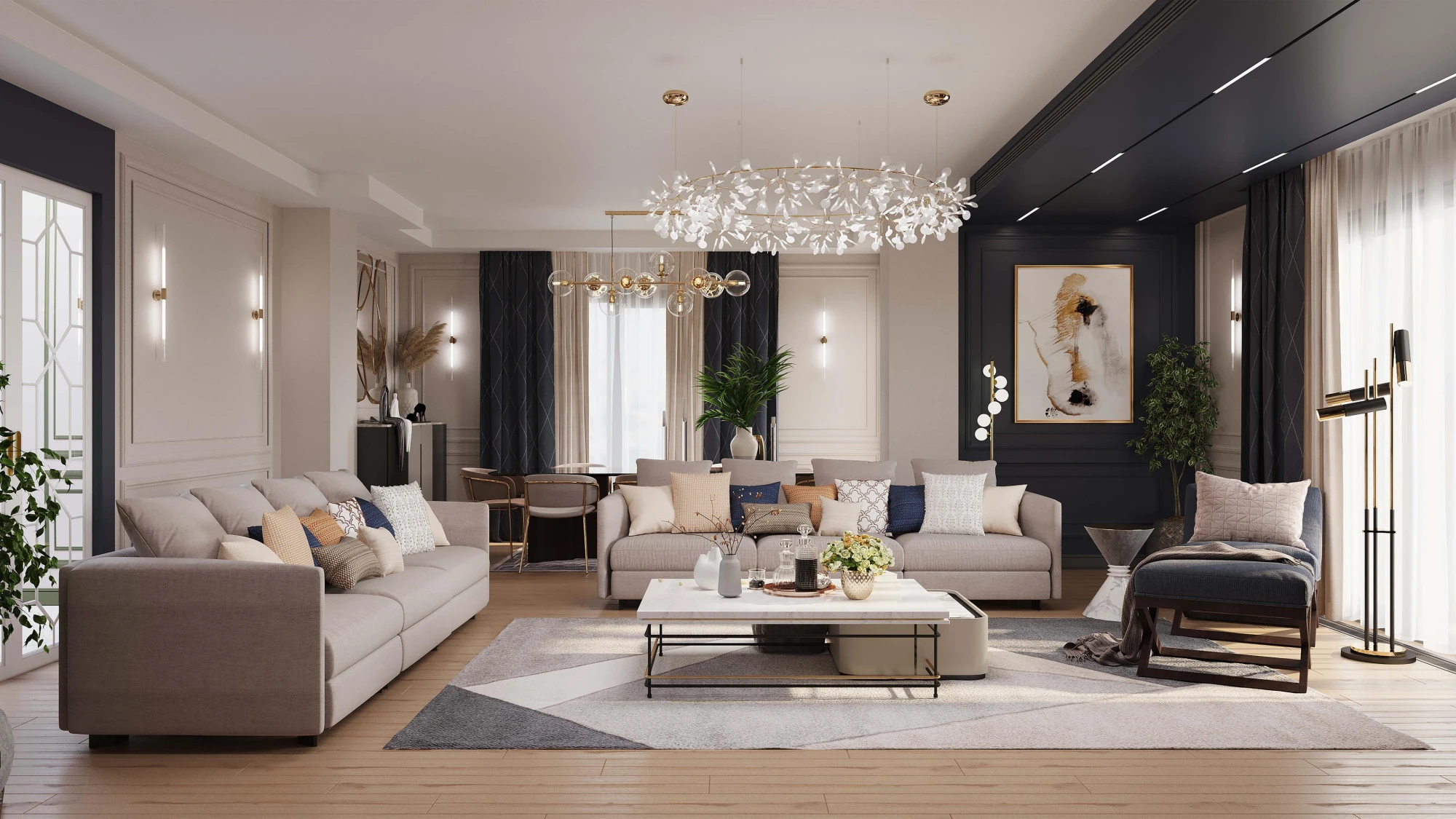 Новая резиденция с бассейном и детскими площадками в центре Стамбула, Турция