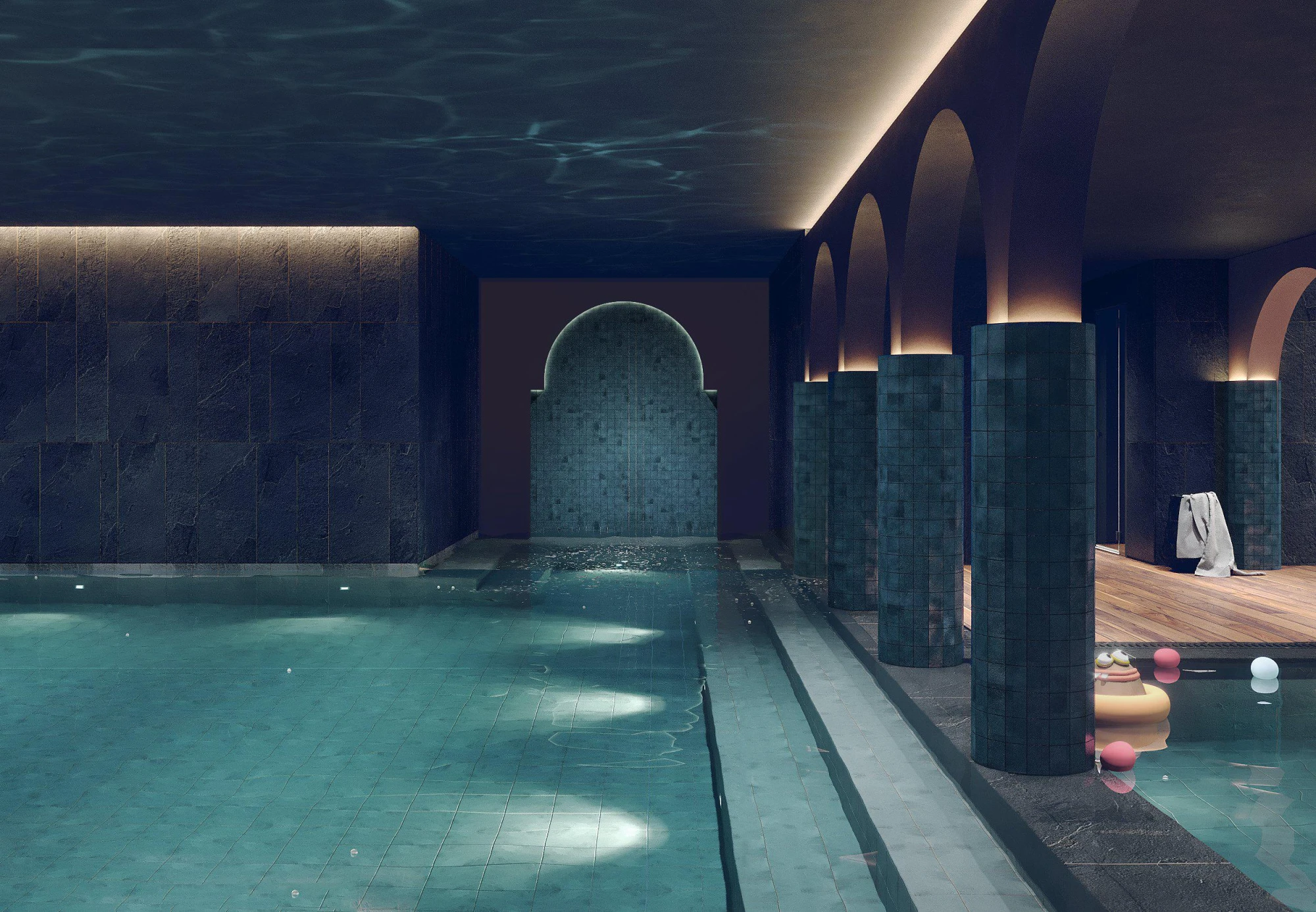 Элитная резиденция с бассейнами и спа-центром, район Бахчелиэвлер, Стамбул, Турция