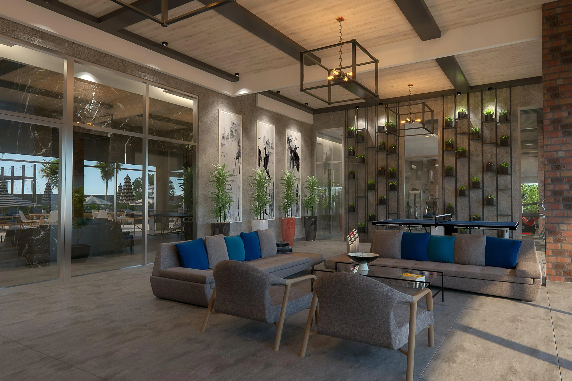 Жилой комплекс с бассейном, тренажерным залом и зоной барбекю, 300 метров до моря, Махмутлар, Турция