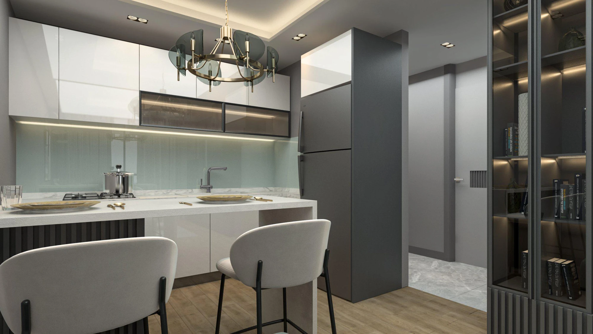 Жилой комплекс с меблированными апартаментами и бассейном с аквапарком, Мерсин, Турция