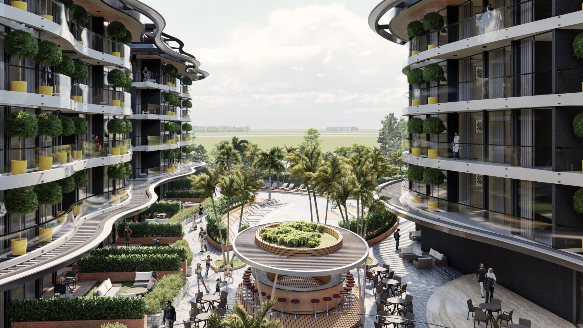 Жилой комплекс с большим спа-центром, 350 метров до моря, Оба, Алания, Турция