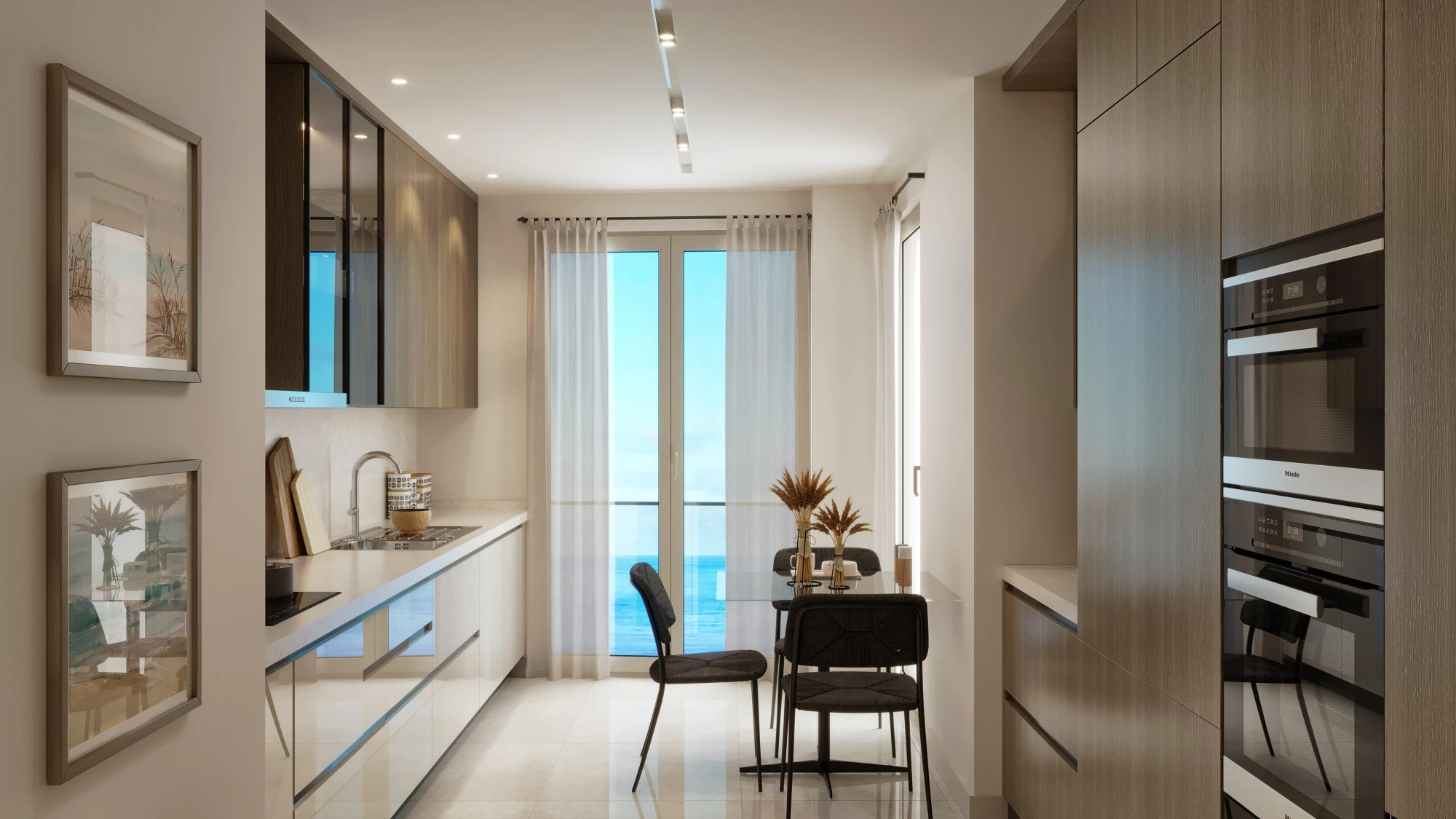 Апартаменты премиум-класса на первой линии у Эгейского моря, в спокойном районе центра города Измир, Турция