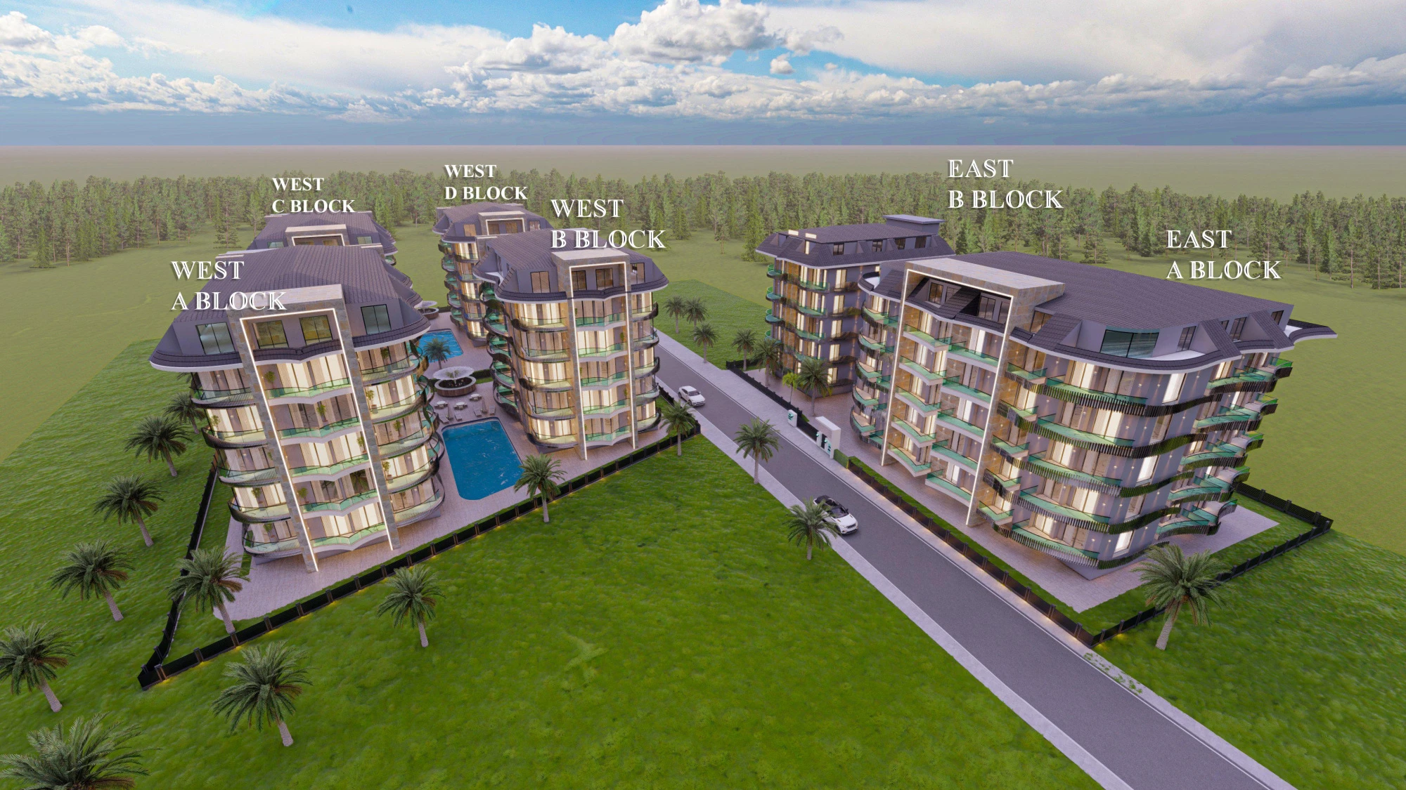 Меблированные апартаменты рядом с пляжем и рестораном, в центре Алании, Турция