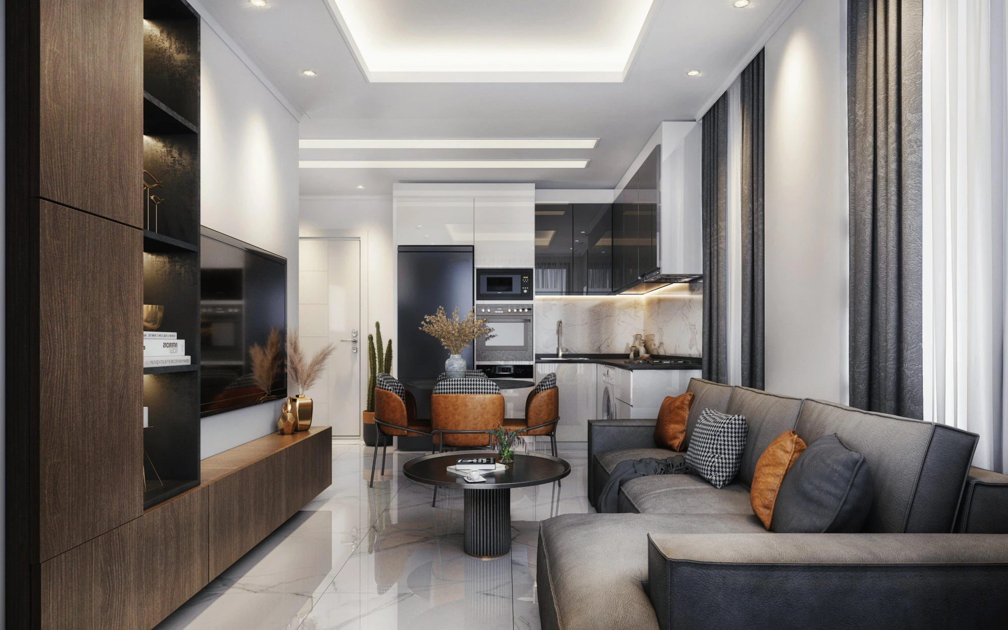 Резиденция с бассейном и детской площадкой, Оба, Турция