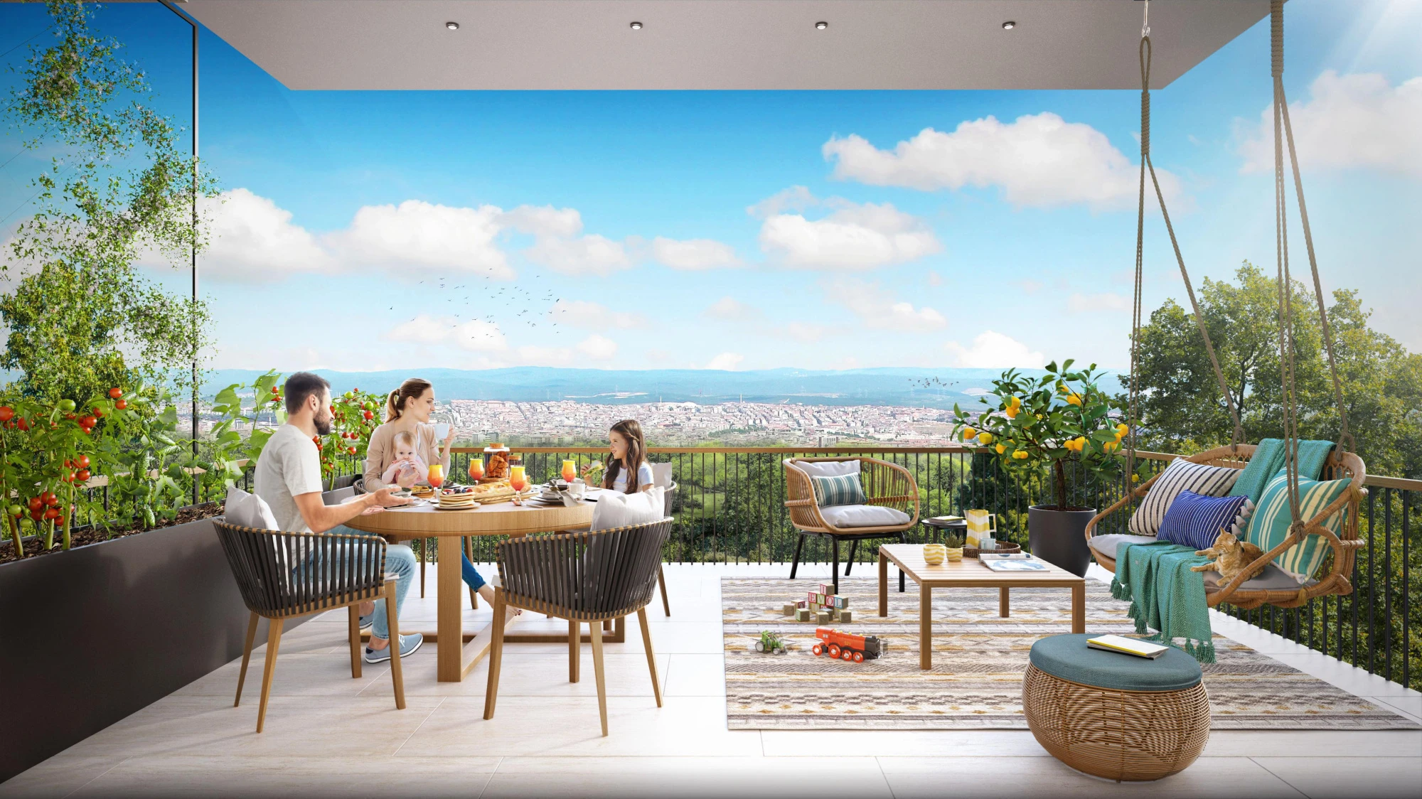 Жилой комплекс в окружении парка, рядом с Международным финансовым центром, Стамбул, Турция