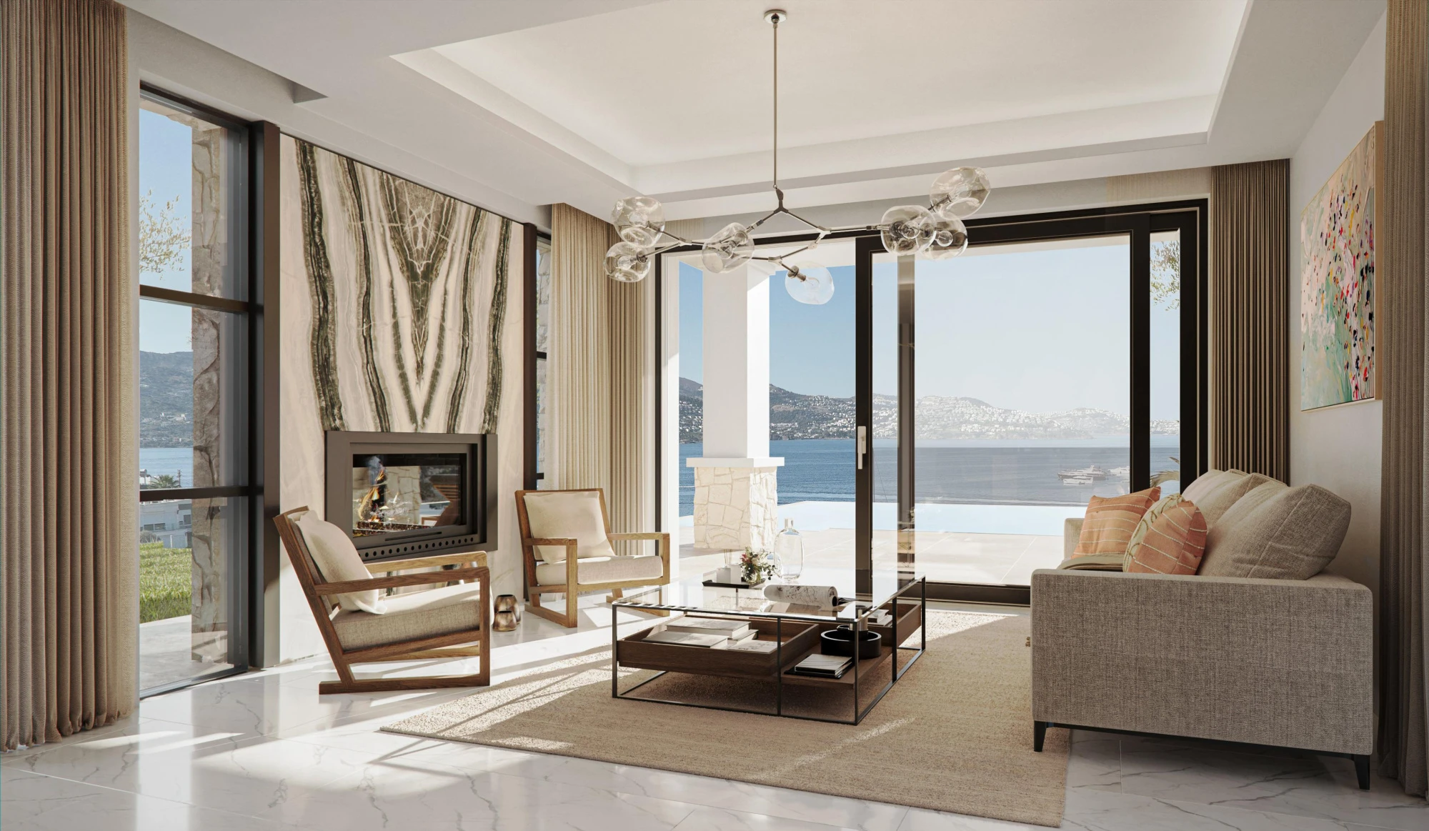 Новый комплекс вилл с бассейнами и гостевыми домами, Ялыкавак, Турция