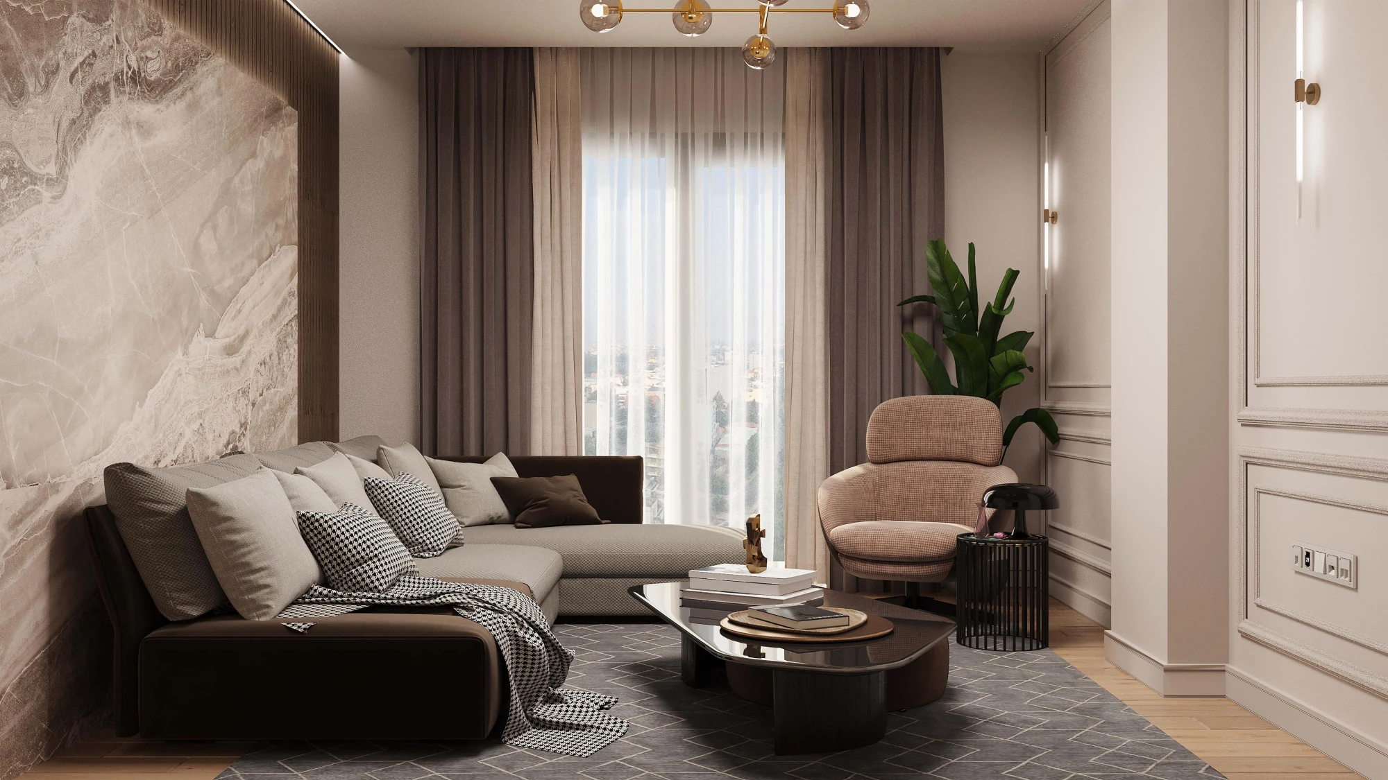 Новая резиденция с бассейном и детскими площадками в центре Стамбула, Турция